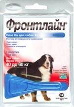 FRONTLINE СПОТ ОН капли для собак XL от 40 до 60 кг (1 пипетка)