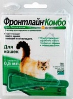 FRONTLINE КОМБО капли для кошек 0,5 мл. (1 пипетка)