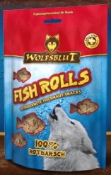 Wolfsblut Fish Rolls Rotbarsch (Роллы из морского окуня) 100 гр.